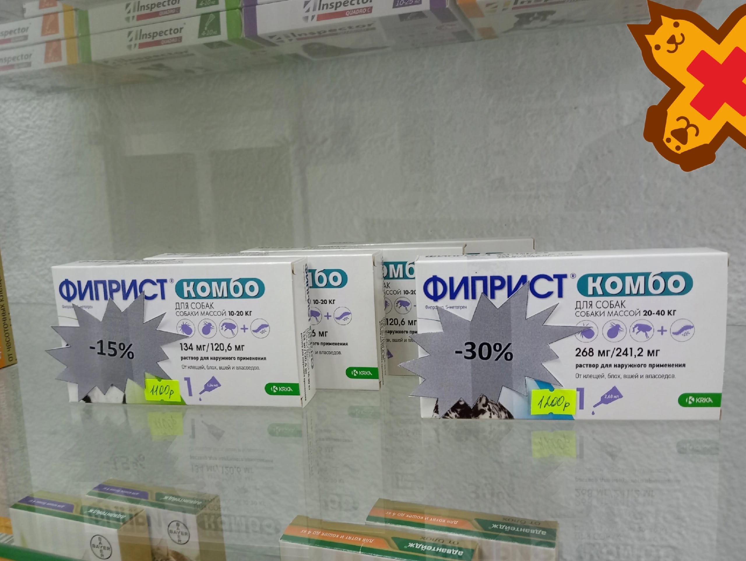 🔥В клинике на Юрша 25 можно приобрести препарат «ФИПРИСТ КОМБО» по сниженной цене.